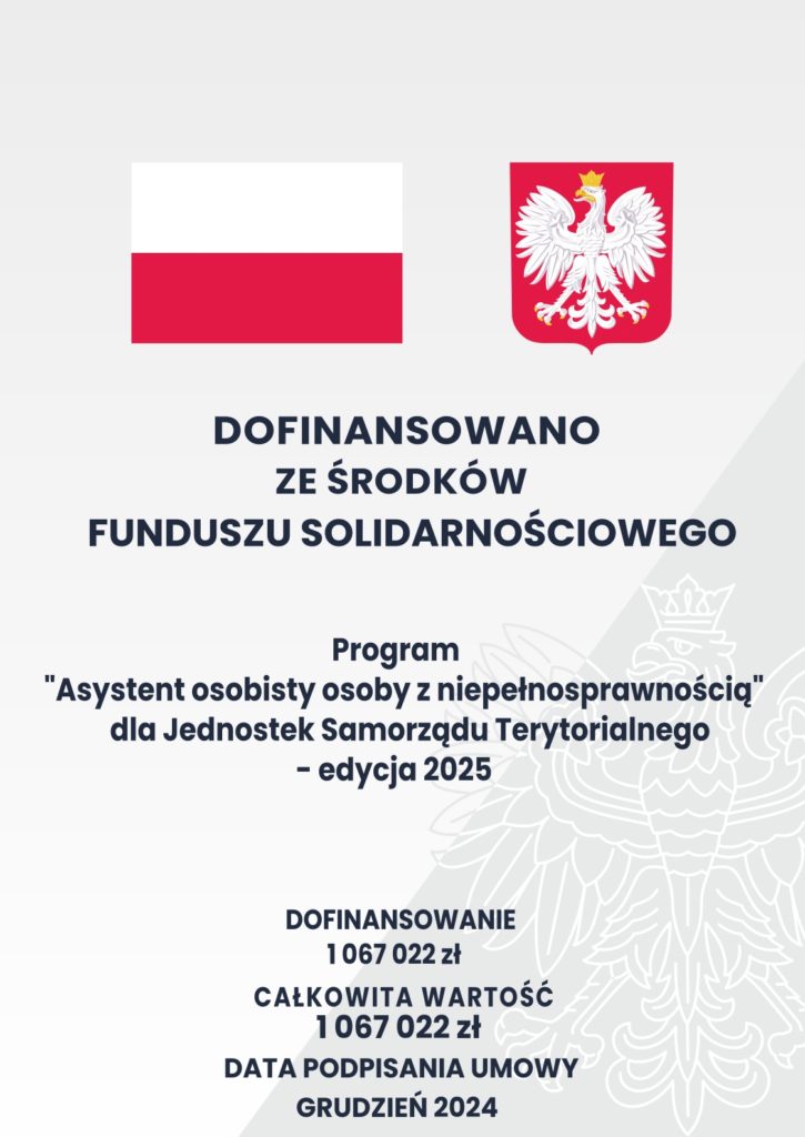 plakat informacyjny program asystent osobisty osoby z niepełnosprawnością