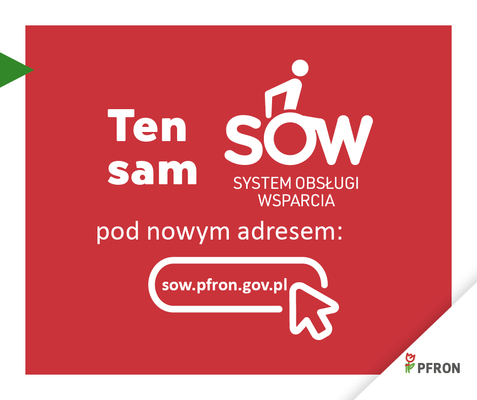 informacja o nowym adresie strony sow