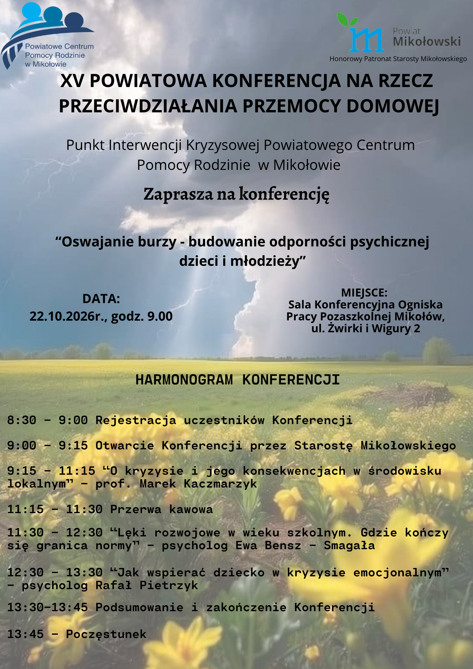 XV Powiatowa konferencja na rzecz przeciwdziałania przemocy domowej